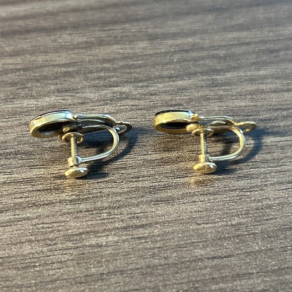 Van Dell 12 kt Gold Filled screw back vintage earrings - Picture 4 of 11